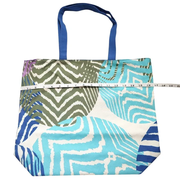 2 For 15$ Estee Lauder Tropical Teal Blue White Tote Bag New - Picture 5 of 5